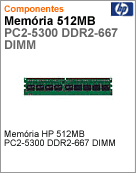 PX975AA - Memria HP 512MB PC2-5300 DDR2-667 DIMM